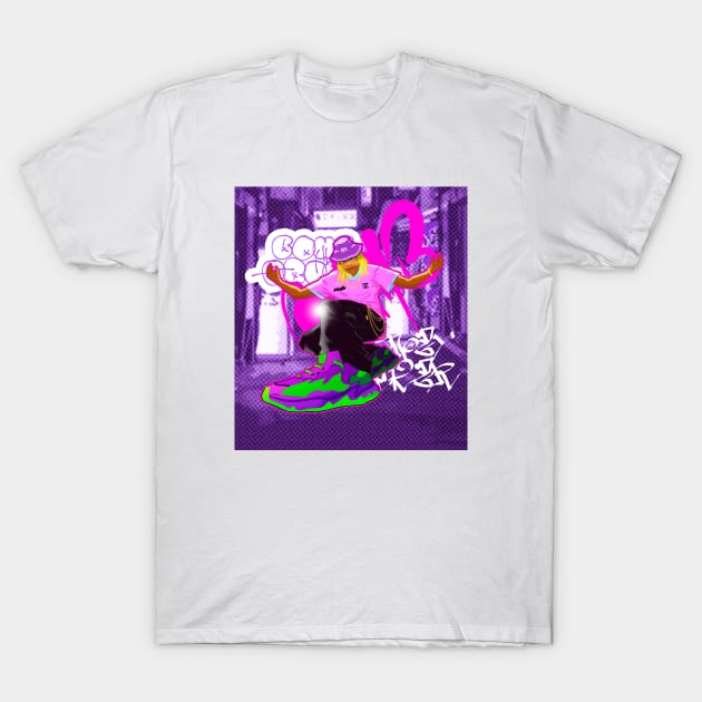 Hip Hop Artist With Streetwear Clothes and Sneakers T-Shirt by nivibomb